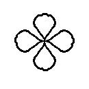 diagram of cruciform or cross flower shape