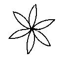 diagram of stellate or star flower shape